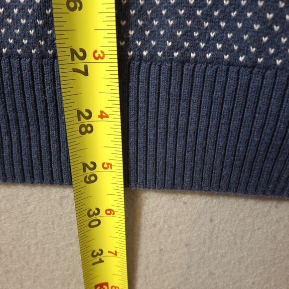 Vineyard Vines Birds Eye 1/4 Zip Sweater Men's XXL Deep Bay Heather Blue Preppy - Picture 6 of 7